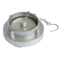 Aluminum Storz Fire Hose Coupling Cap with Chain